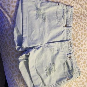 Lucky brand mint jean shorts